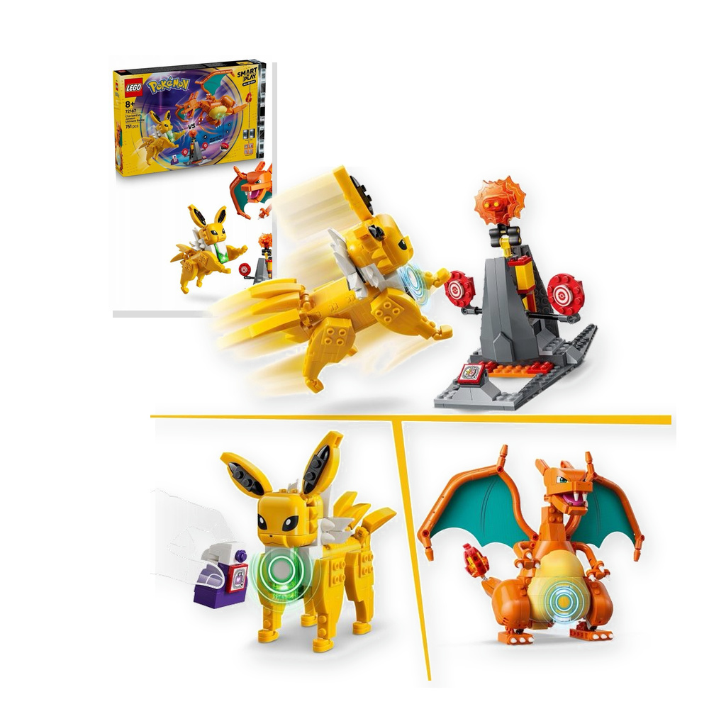 LEGO Pokemon 72167 SMART Play: Charizard kontra Jolteon - ostateczna bitwa