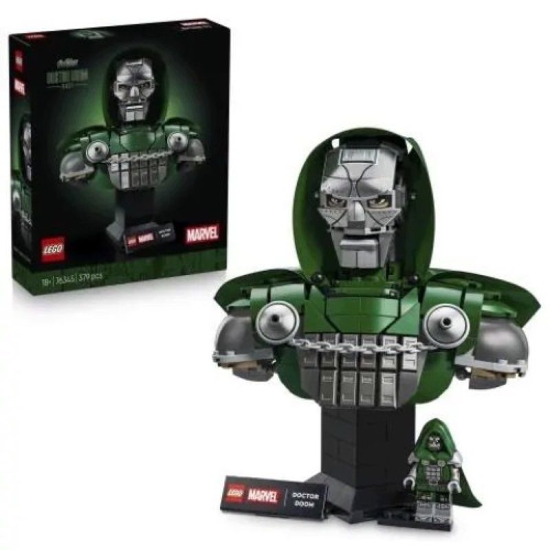 LEGO SUPER HEROES 76345 Popiersie Dr.Dooma — oryginalny zestaw klocków LEGO