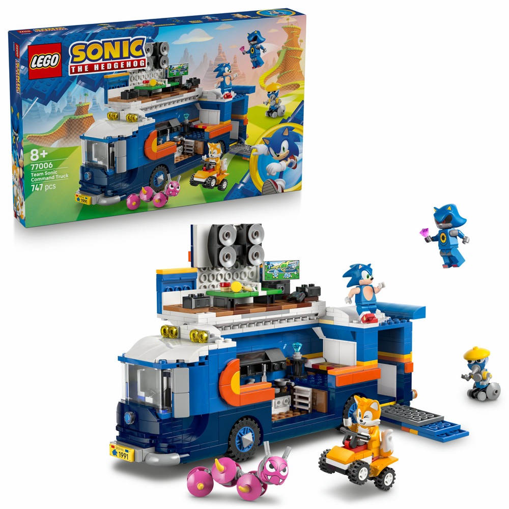 LEGO Sonic the Hedgehog 77006 Mobilne centrum dowodzenia drużyny Sonica — oryginalny zestaw klocków LEGO