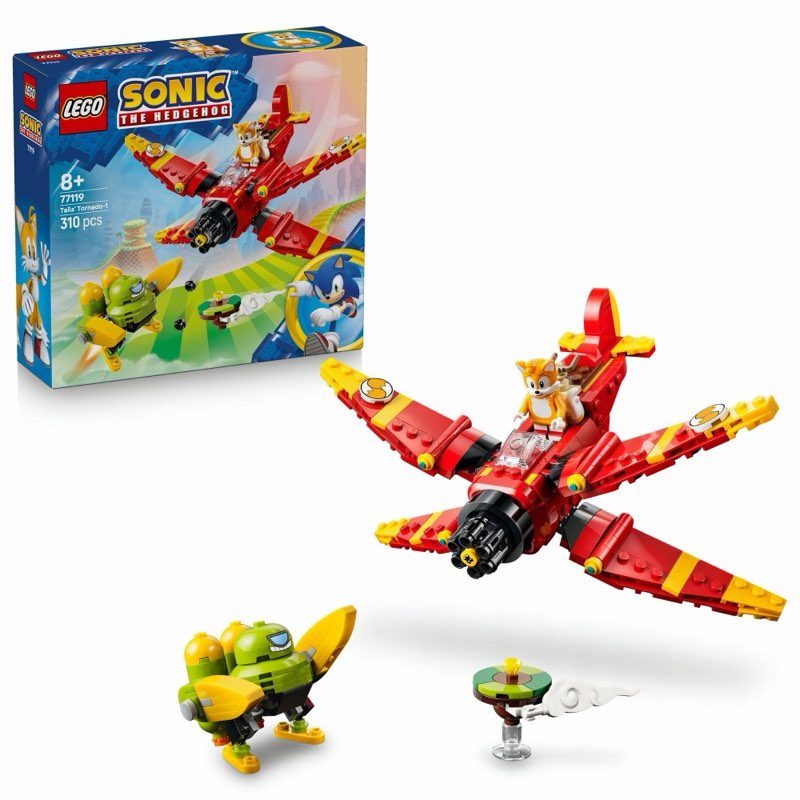LEGO Sonic the Hedgehog 77119 Tornado Taila — oryginalny zestaw klocków LEGO