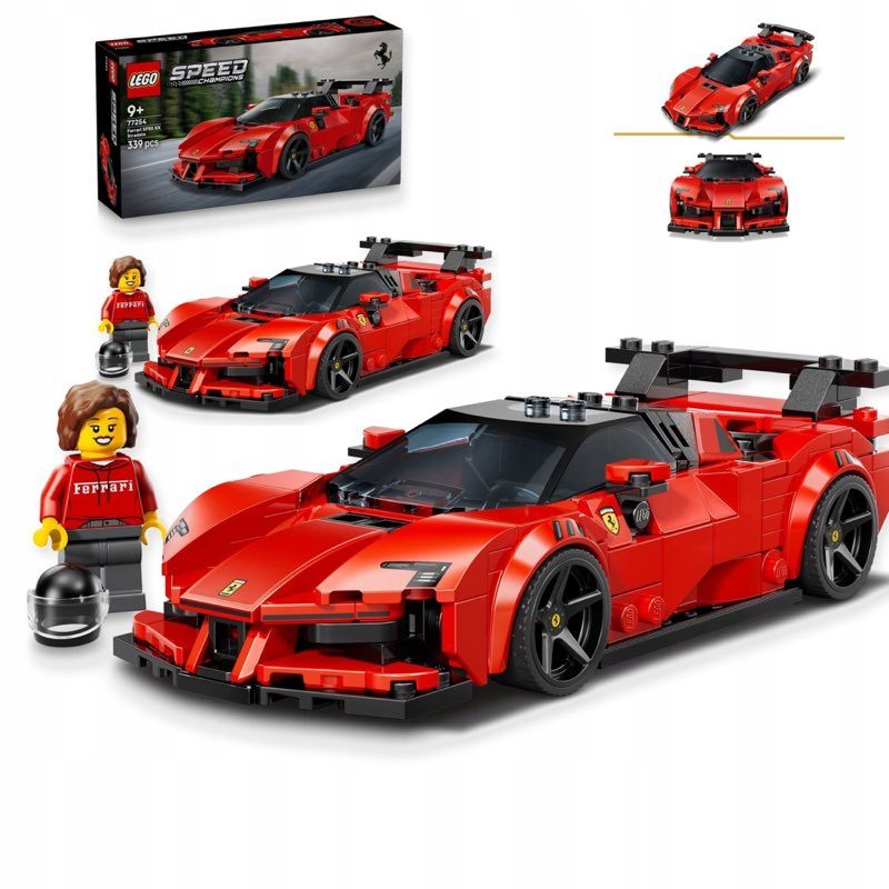 LEGO Speed Champions 77254 Samochód sportowy Ferrari SF90 XX Stradale — oryginalny zestaw klocków LEGO