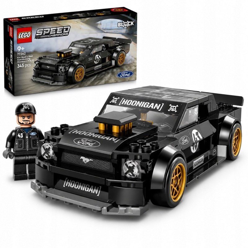 LEGO Speed Champions 77262 Ford Mustang Hoonicorn V1 z klocków — oryginalny zestaw klocków LEGO