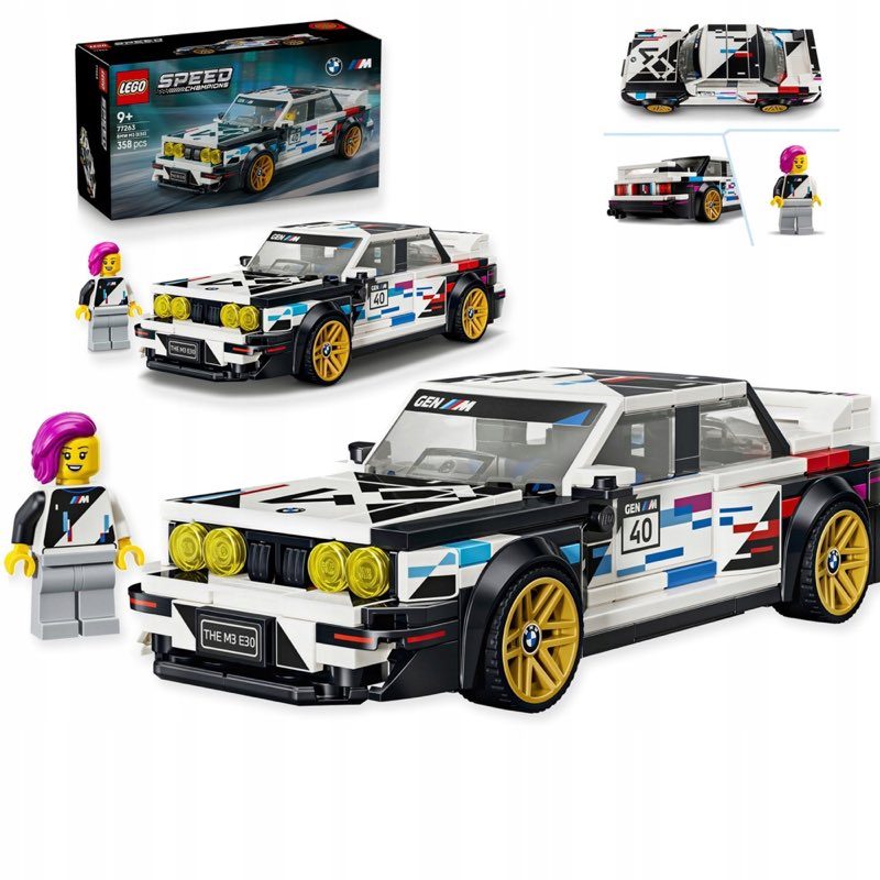 LEGO Speed Champions 77263 BMW M3 (E30) — oryginalny zestaw klocków LEGO