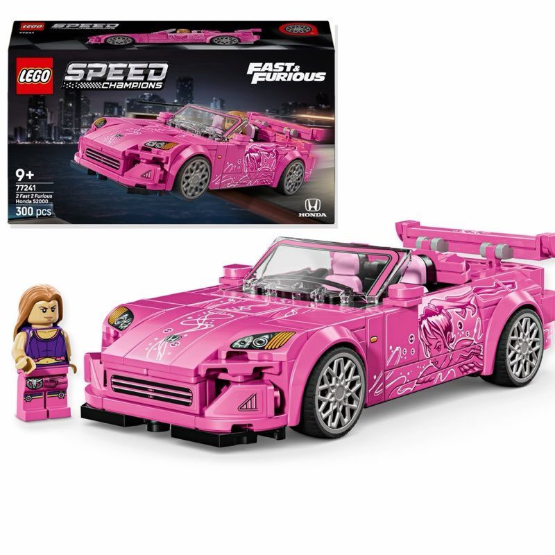 LEGO Speed Champions Honda S2000 z filmu Za szybcy, za wściekli 77241 — oryginalny zestaw klocków LEGO