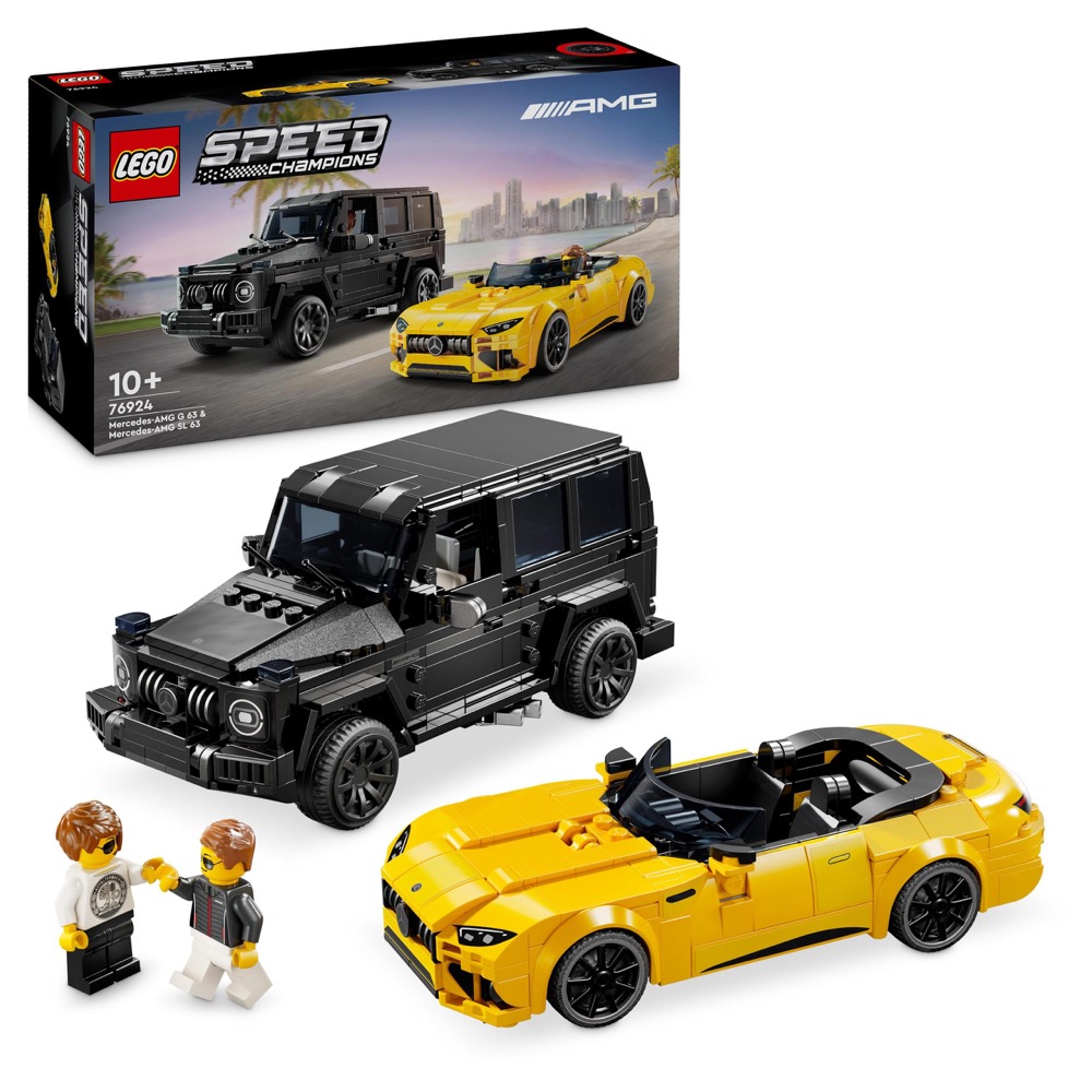 LEGO Speed Champions Mercedes-AMG G 63 i Mercedes-AMG SL 63 76924 — oryginalny zestaw klocków LEGO
