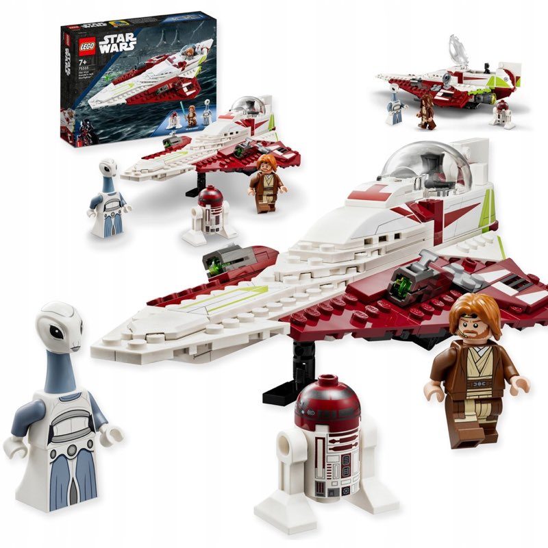 LEGO Star Wars 75333 Myśliwiec Jedi Obi-Wana Kenobiego — oryginalny zestaw klocków LEGO