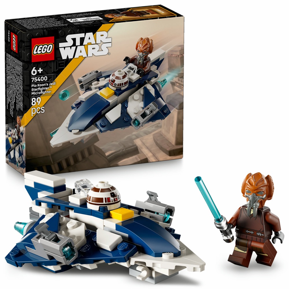 LEGO Star Wars 75400 Plo Koon i jego mikromyśliwiec zestaw — oryginalny zestaw klocków LEGO