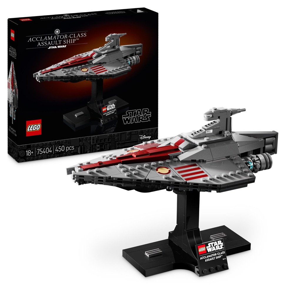 LEGO Star Wars 75404 Okręt szturmowy klasy Acclamator — oryginalny zestaw klocków LEGO