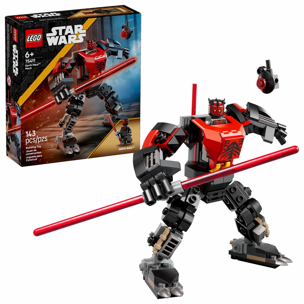 LEGO Star Wars 75411 Darth Maul w swoim robotycznym stroju — oryginalny zestaw klocków LEGO