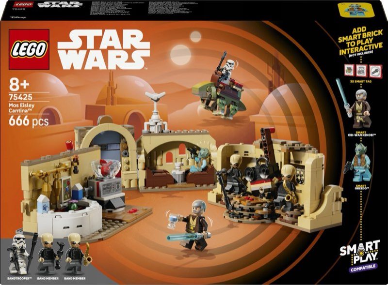 LEGO Star Wars 75425 Smart Play: Kantyna Mos Eisley — oryginalny zestaw klocków LEGO
