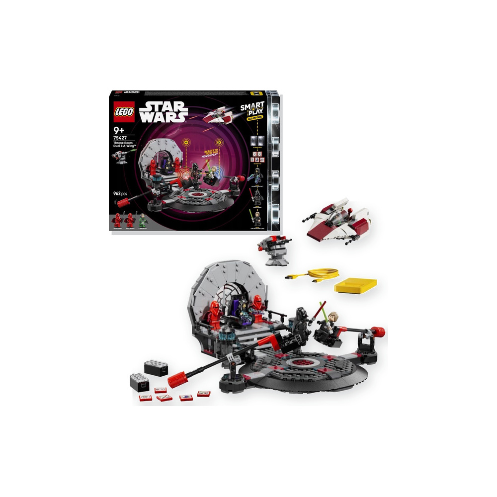 LEGO Star Wars 75427 SMART Play pojedynek w sali tronowej i A-Wing