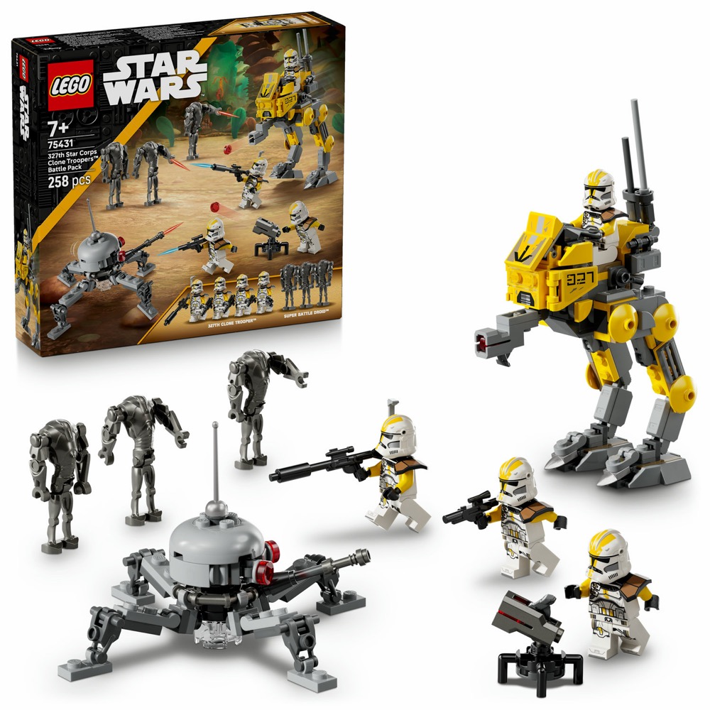 LEGO Star Wars 75431 Pakiet bojowy żołnierzy klonów z 327. Dywizji — oryginalny zestaw klocków LEGO
