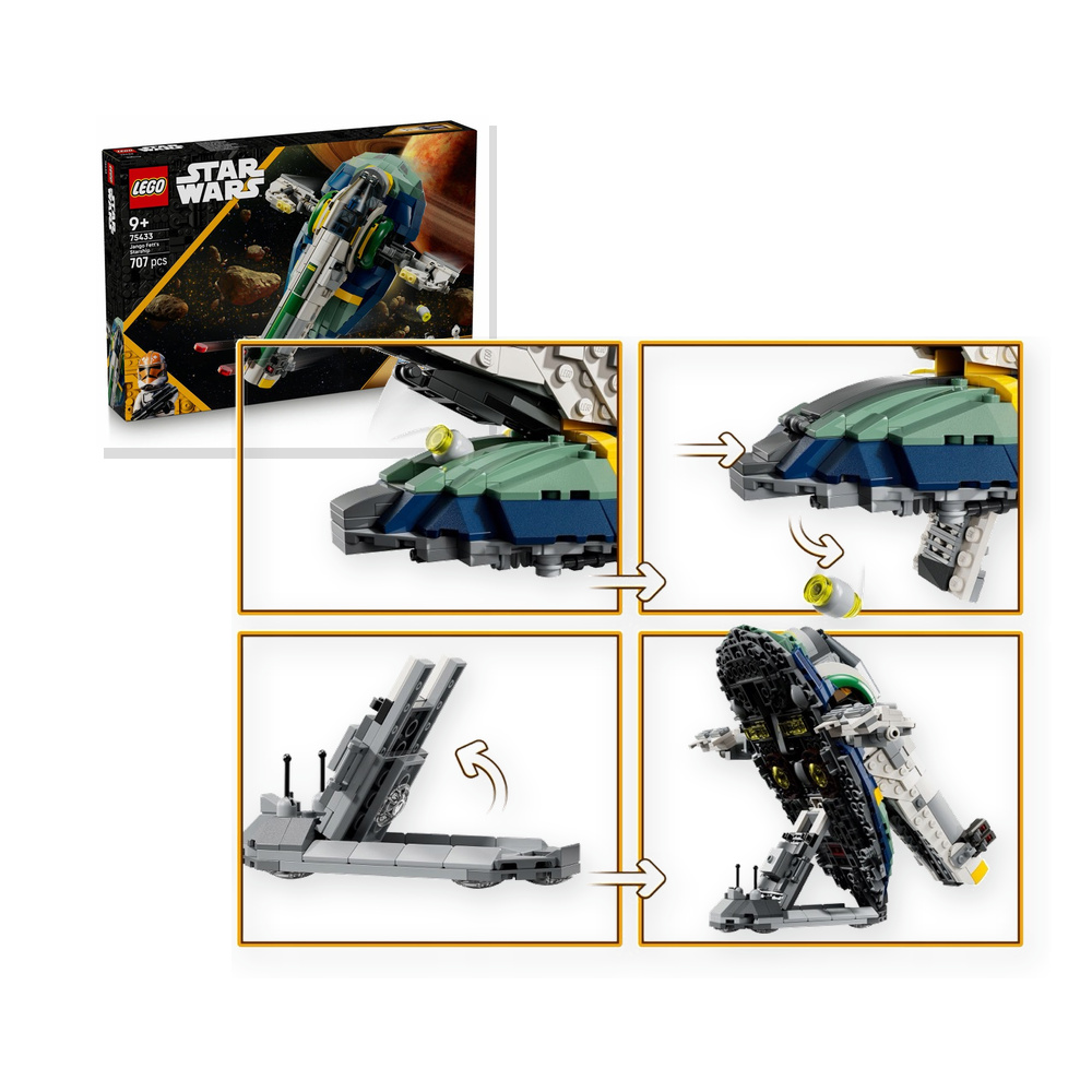 LEGO Star Wars 75433 Jango Fett i jego statek kosmiczny