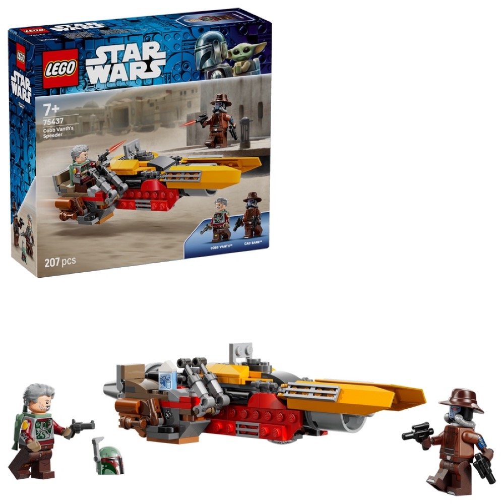 LEGO Star Wars 75437 Cobb Vanth i speeder — oryginalny zestaw klocków LEGO