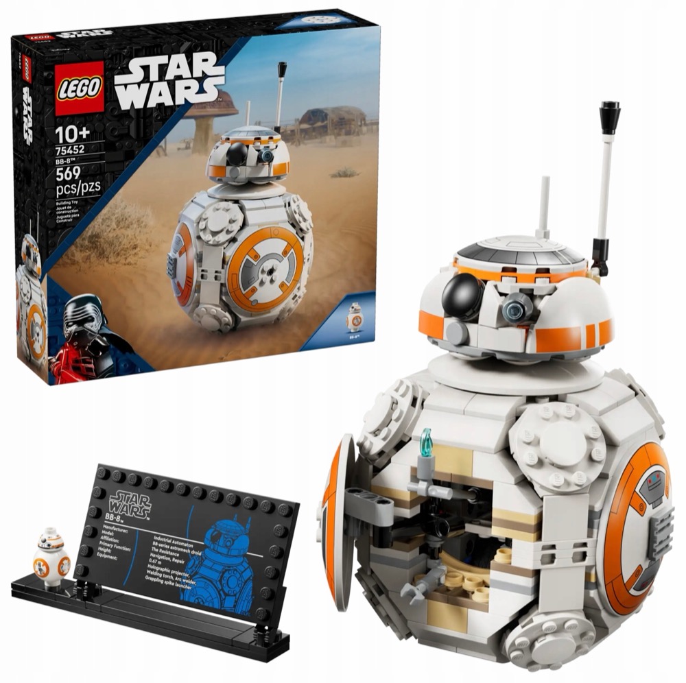 LEGO Star Wars 75452 Droid astromechaniczny BB-8 — oryginalny zestaw klocków LEGO