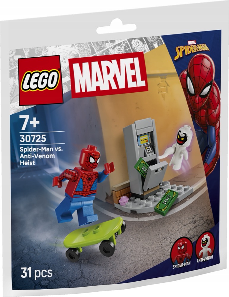 LEGO Super Heroes 30725 Marvel Spider-Man vs. Anti-Venom - Napad Saszetka — oryginalny zestaw klocków LEGO