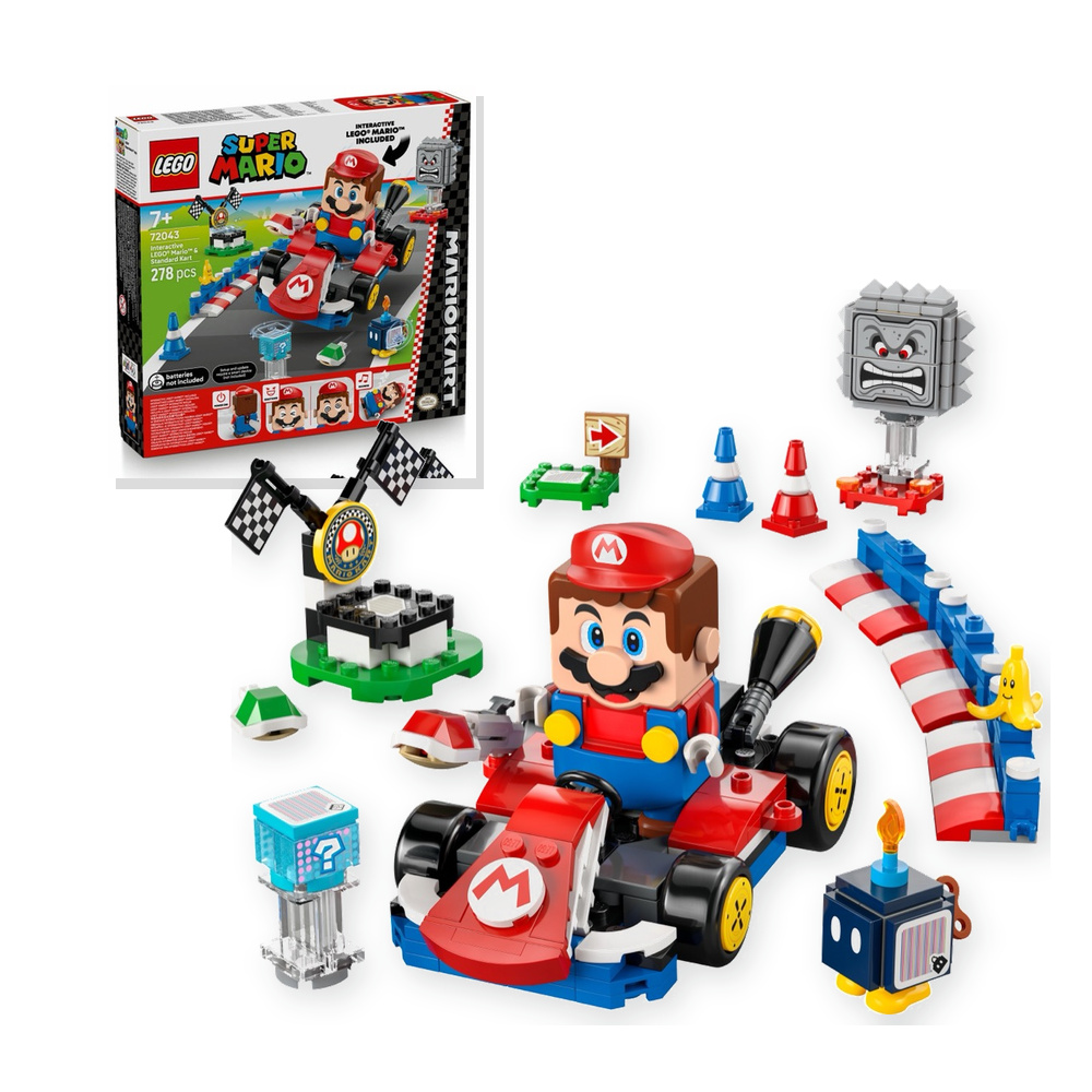 LEGO Super Mario 72043 Interaktywna figurka LEGO Mario i Standard Kart