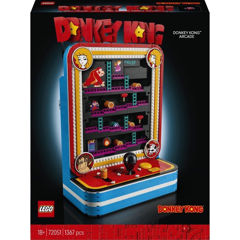LEGO Super Mario 72051 Gra zręcznościowa Donkey Kong — oryginalny zestaw klocków LEGO
