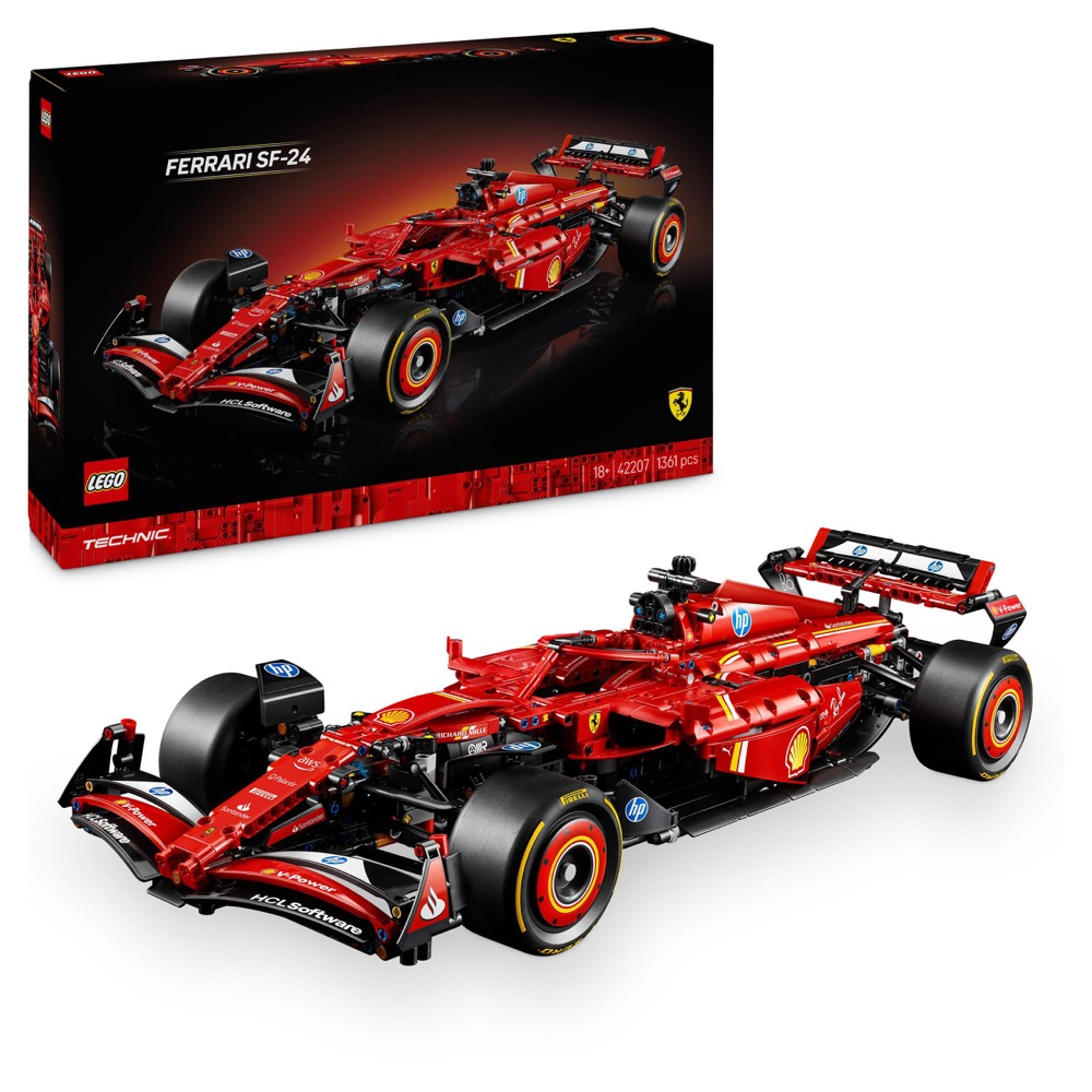 LEGO Technic 42207 Bolid F1 Ferrari SF-24 — oryginalny zestaw klocków LEGO