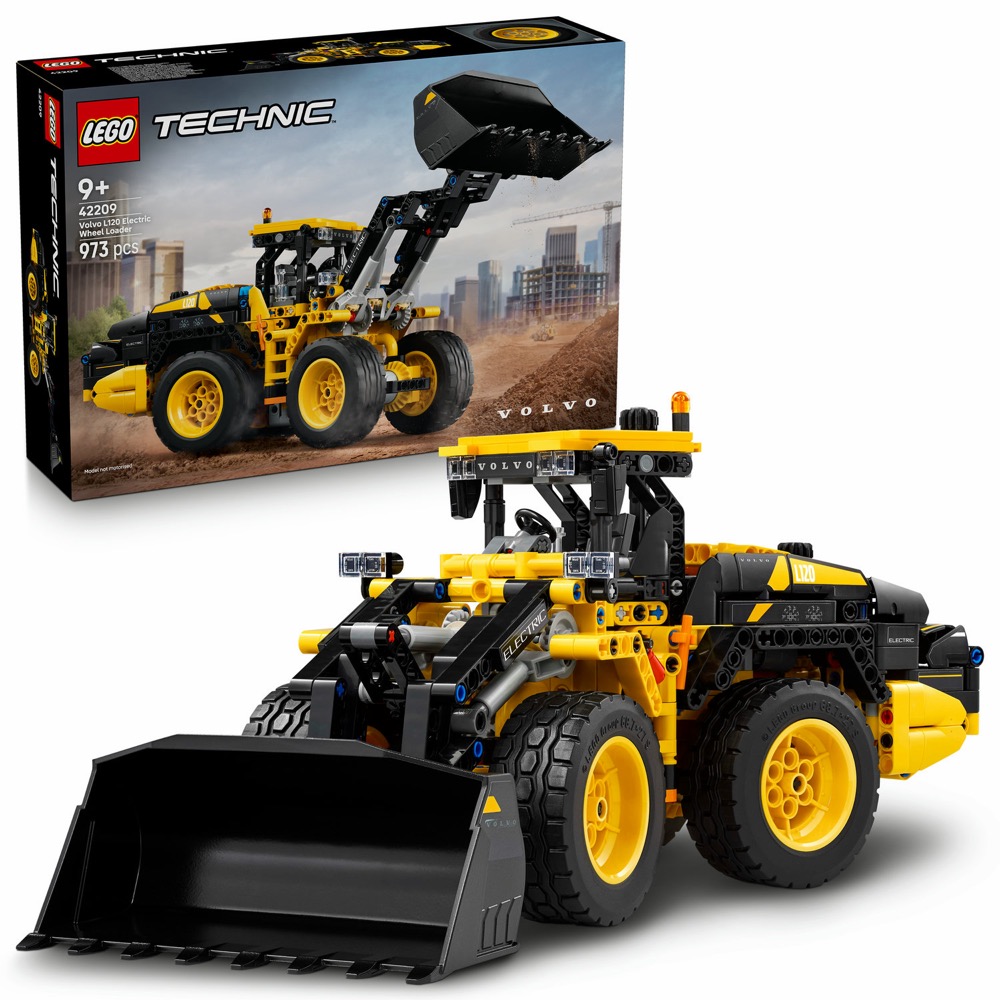 LEGO Technic 42209 Volvo L120 Elektryczna ładowarka kołowa — oryginalny zestaw klocków LEGO