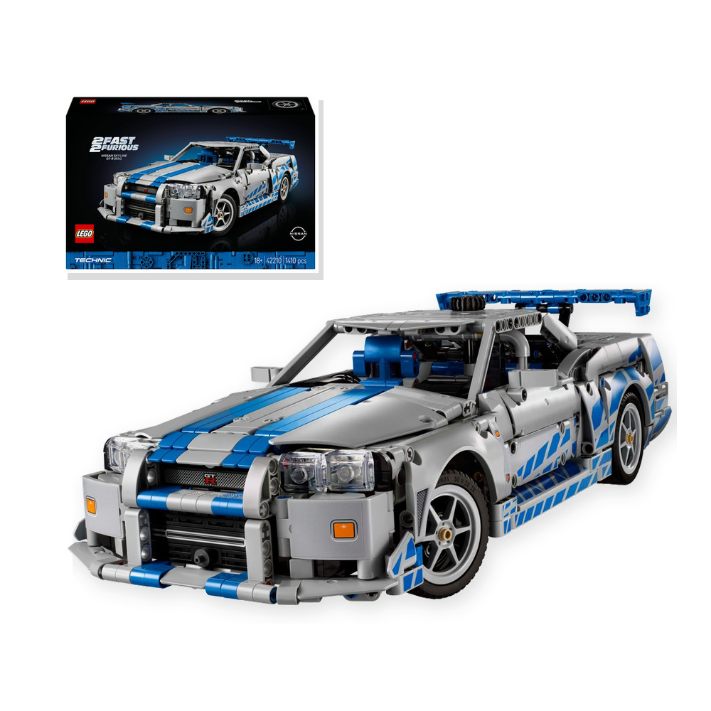 LEGO Technic 42210 2 Szybcy i wściekli Samochód Nissan Skyline GT-R (R34)