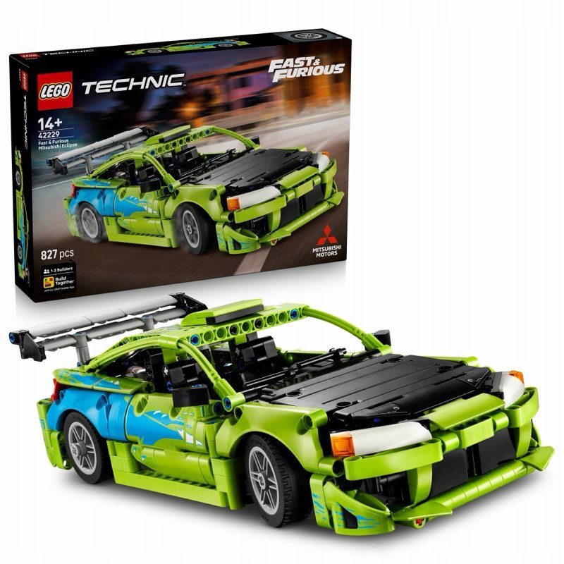 LEGO Technic 42229 Samochód Mitsubishi Eclipse z serii Szybcy i wściekli — oryginalny zestaw klocków LEGO