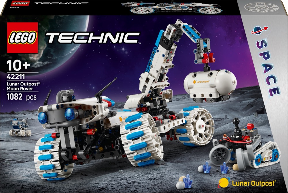 LEGO Technic Kosmiczny łazik księżycowy Lunar Outpost 42211 10+ 1082 el. — oryginalny zestaw klocków LEGO