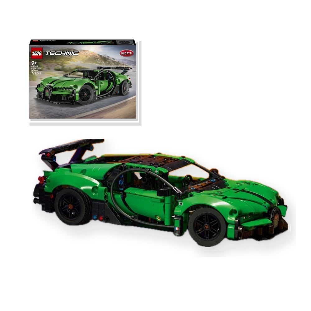 LEGO Technic Zielony hipersamochód Bugatti Chiron Pur Sport 42241