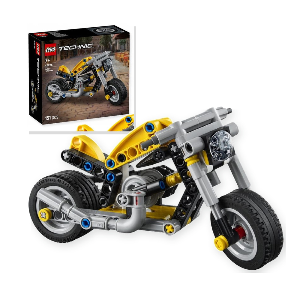 LEGO Technic Żółty motocykl 42225