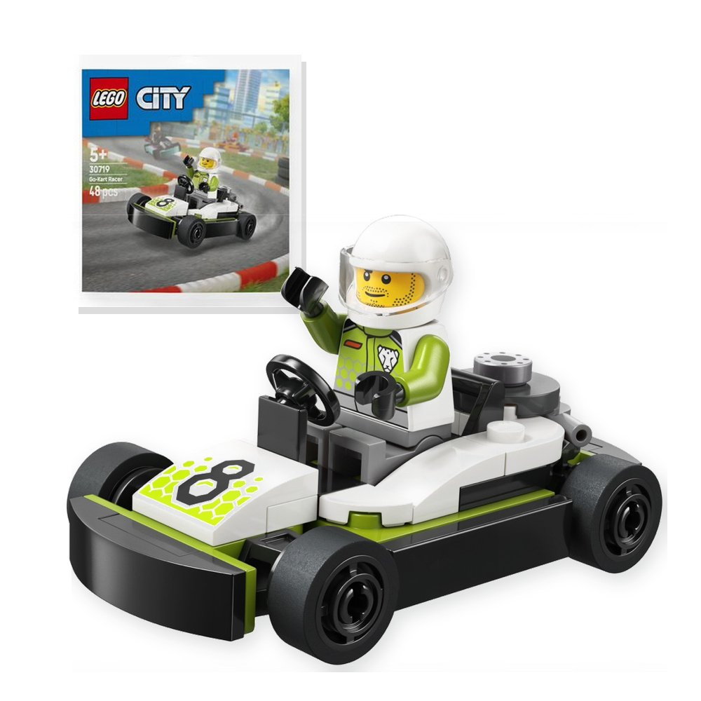 Mały zestaw klocków LEGO City 30719 Gokart wyścigowy