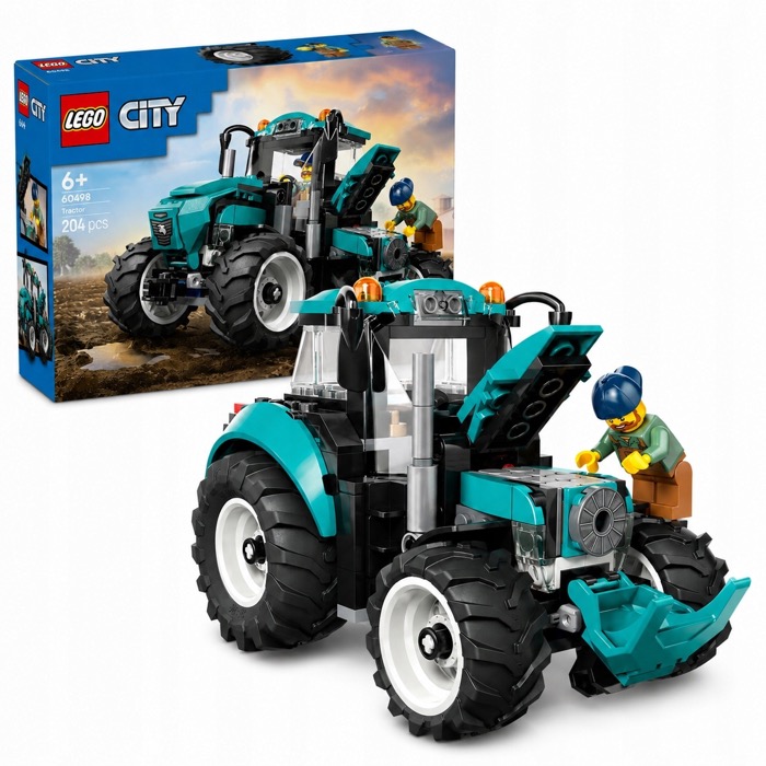 LEGO City 60498 Traktor turkusowy farma zestaw klocki