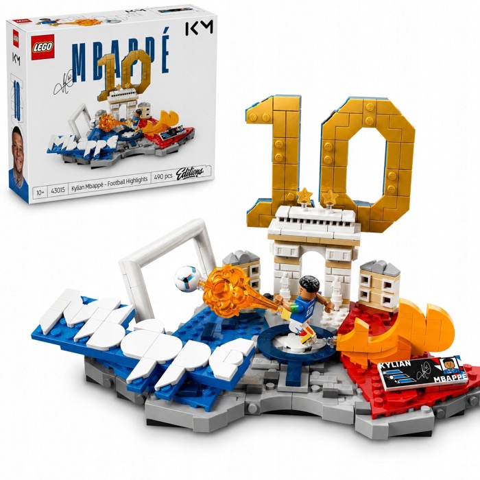 LEGO Editions 43013 Kylian Mbappé - piłkarskie momenty