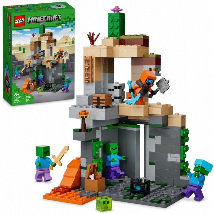 Klocki LEGO Minecraft Zombie Dungeon 284 elementy