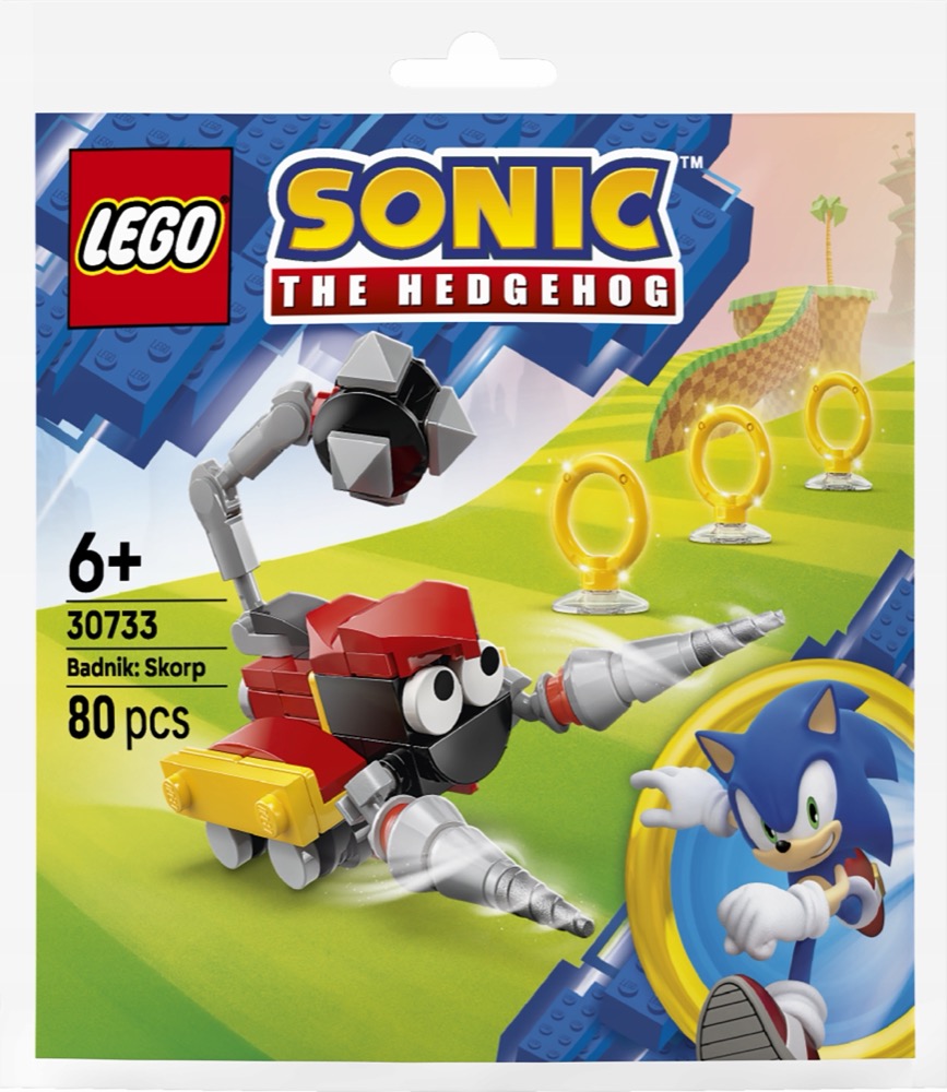 Saszetka Polybag klocki LEGO SONIC 30733 Badnik - Skorp — oryginalny zestaw klocków LEGO