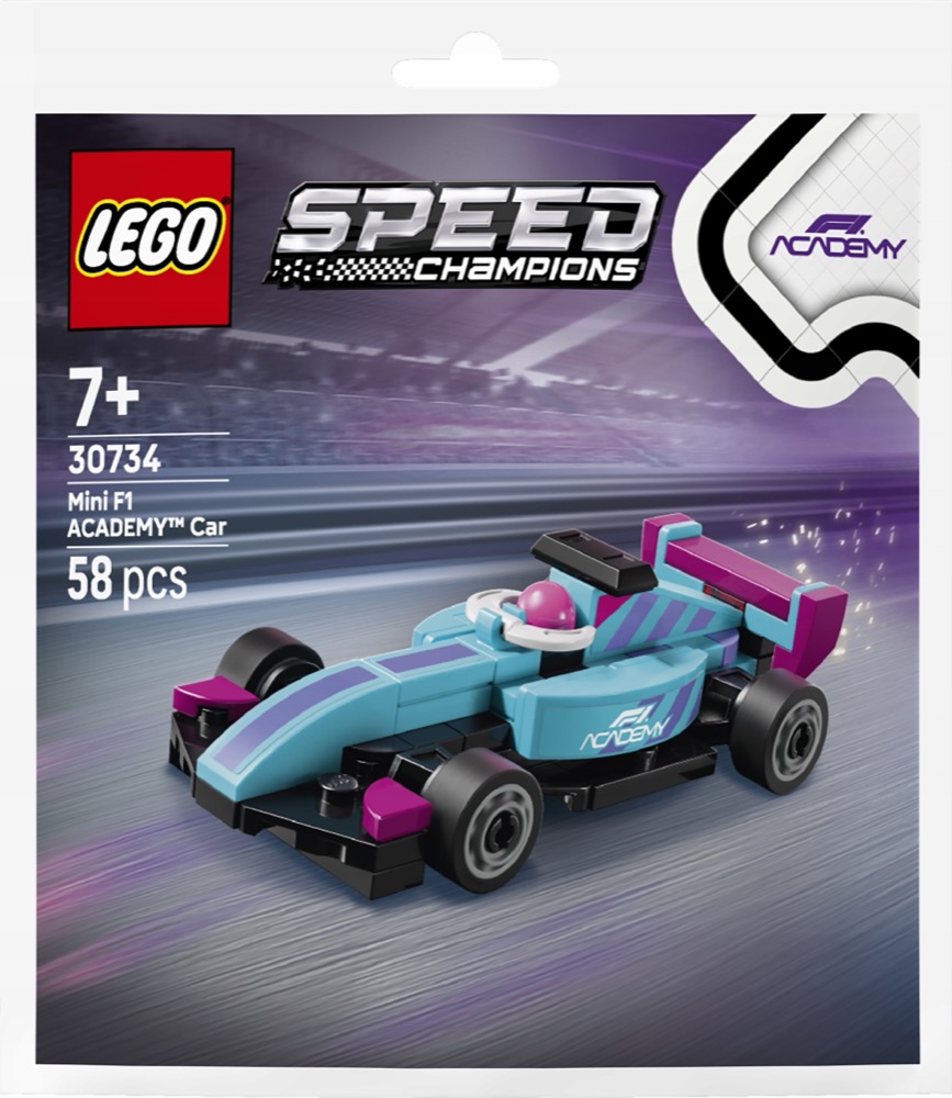 Saszetka polybag LEGO Speed Champions 30734 mały bolid F1 Academy — oryginalny zestaw klocków LEGO
