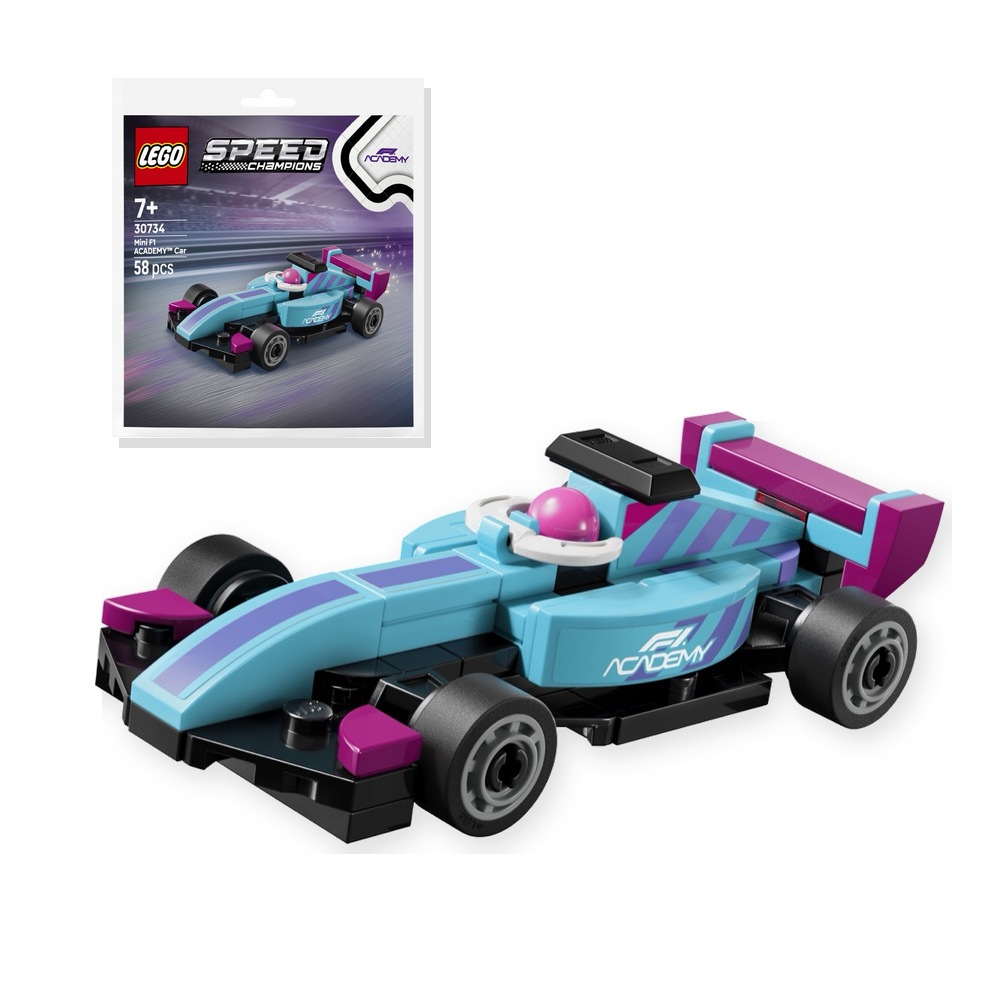 Saszetka polybag LEGO Speed Champions 30734 mały bolid F1 Academy