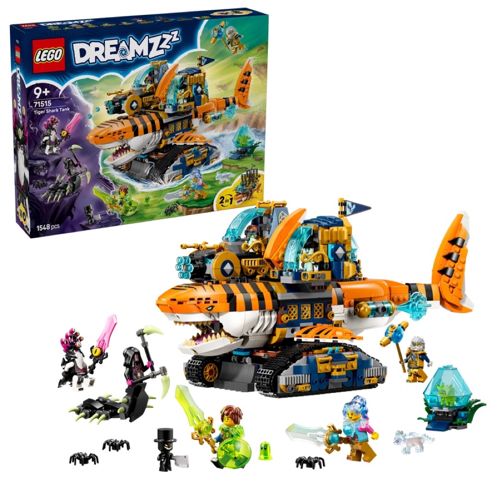 Zestaw klocków LEGO 1548 elementów rekinoczołg tygrysi — oryginalny zestaw klocków LEGO