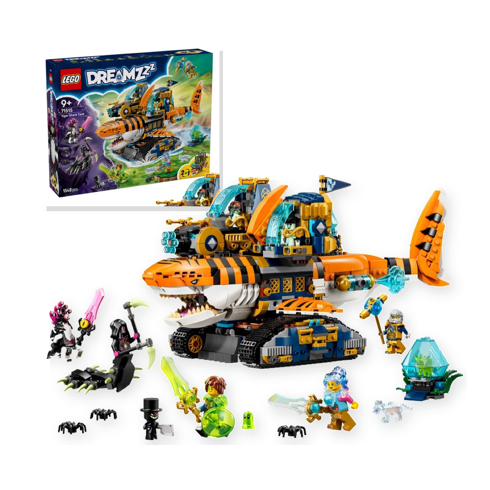 Zestaw klocków LEGO 1548 elementów rekinoczołg tygrysi