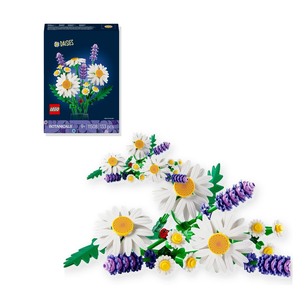 Zestaw klocków LEGO botanicals stokrotki 133 elementy