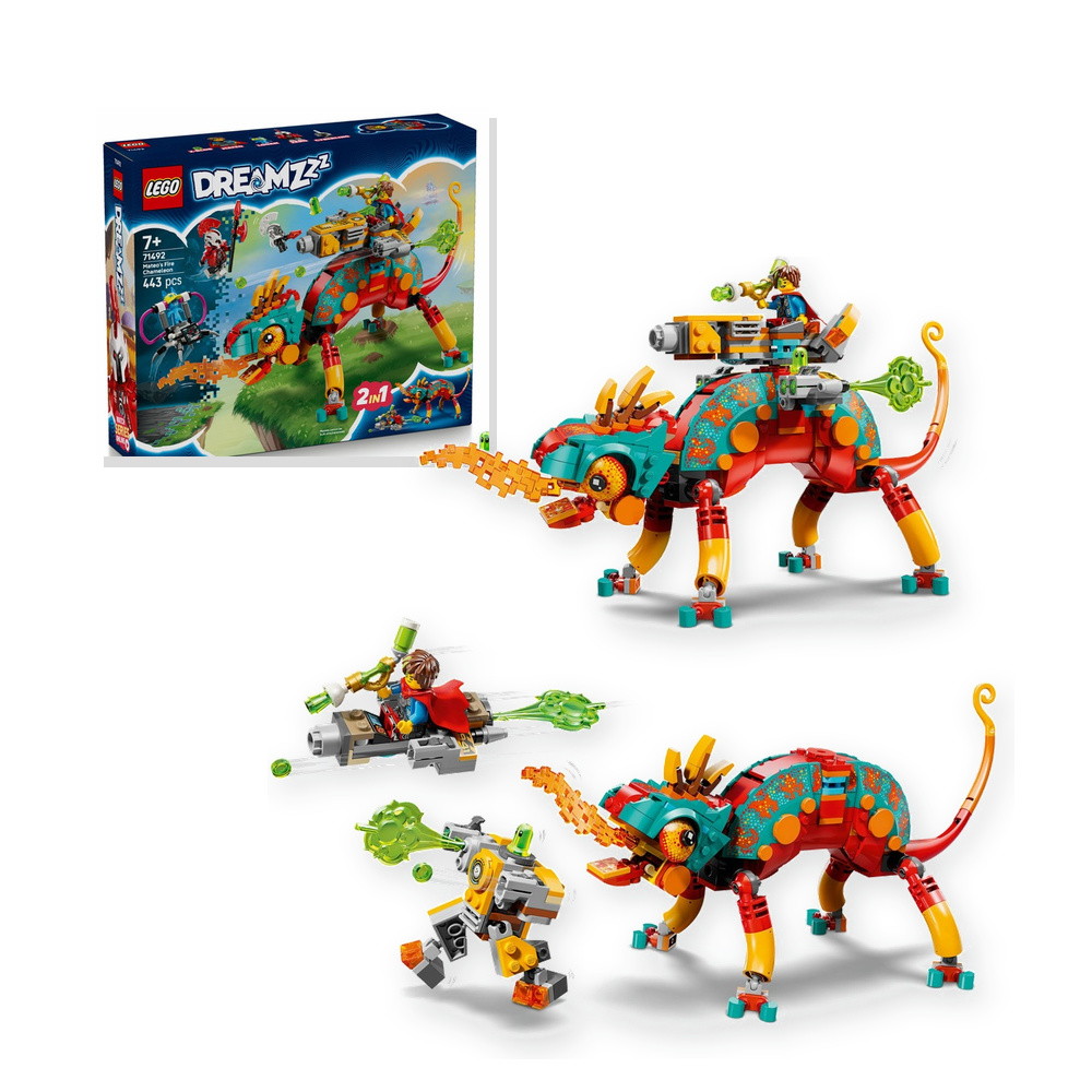 Zestaw klocków LEGO DREAMZzz Mateo i jego ognisty kameleon