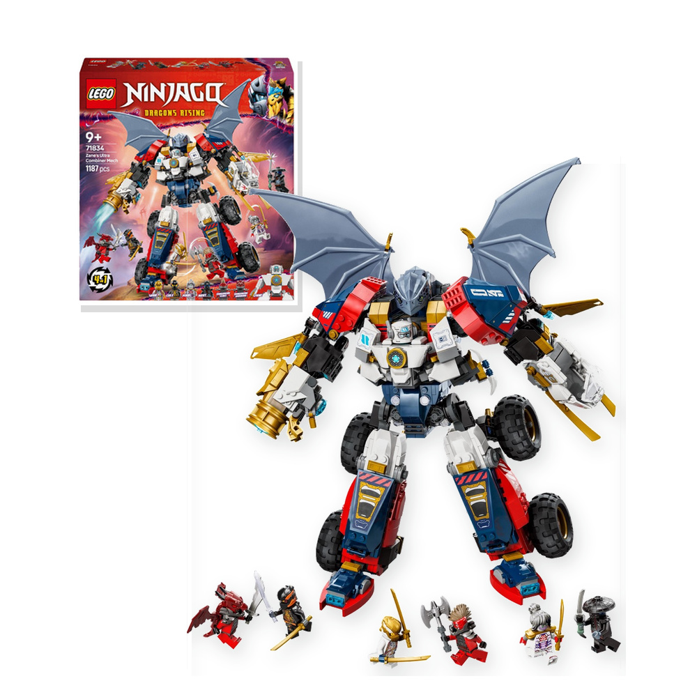 Zestaw klocków LEGO Ninjago 4 w 1 Wielofunkcyjny ultramech Zane'a (71834)