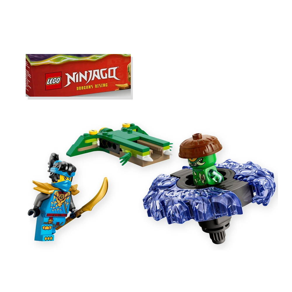 Zestaw klocków LEGO NINJAGO 49-elementowy z minifigurkami i spinnerem