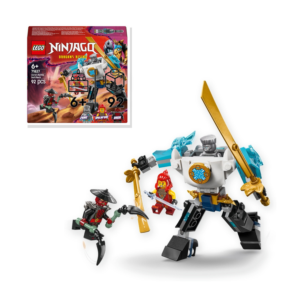 Zestaw klocków LEGO NINJAGO - mech w zbroi bojowej Zane'a
