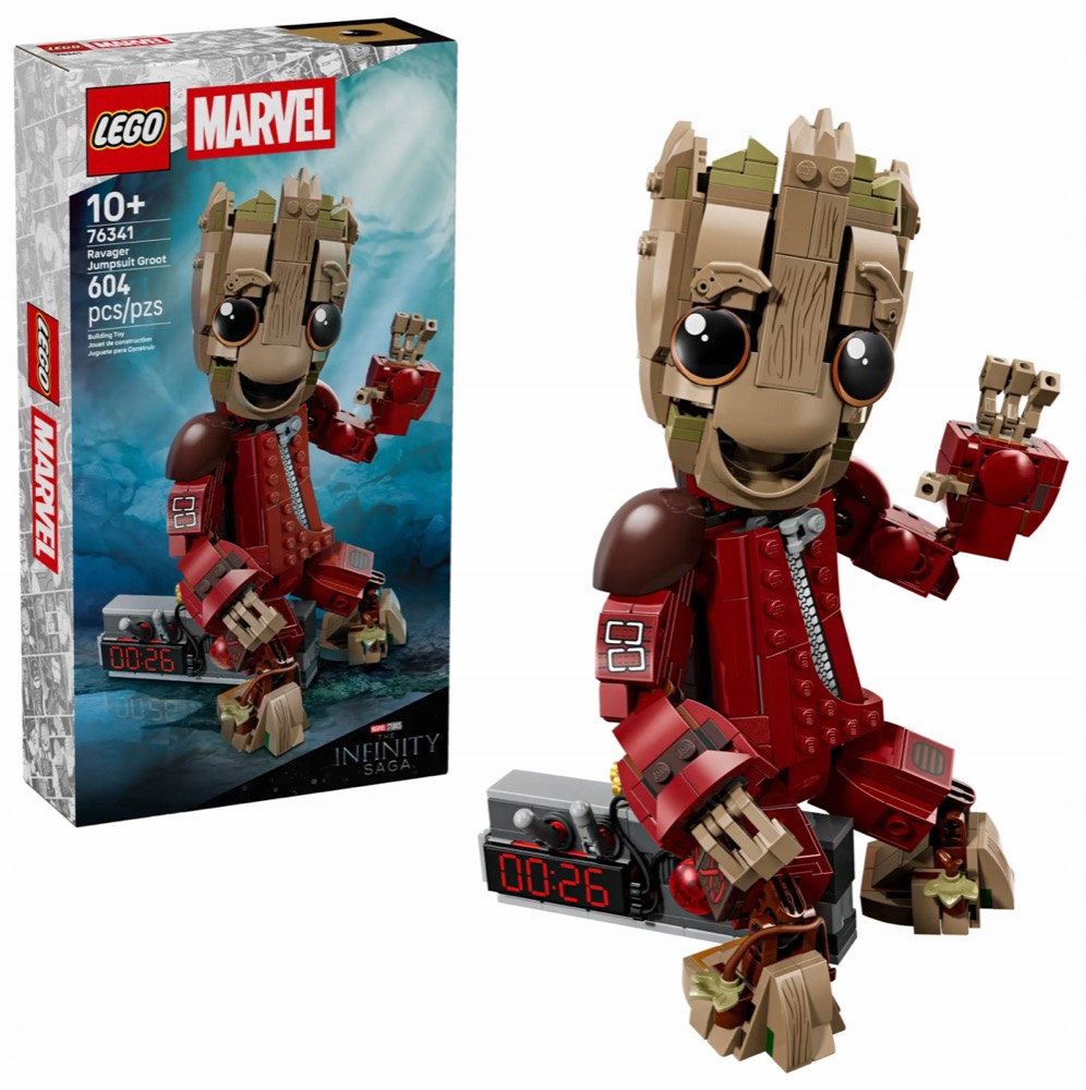 Zestaw klocków LEGO Super Heroes Marvel Groot w stroju Ravagera 76341 — oryginalny zestaw klocków LEGO