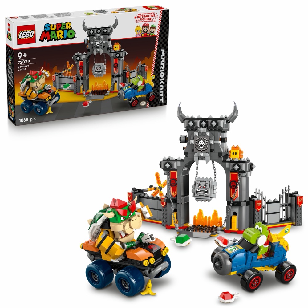 Zestaw klocków LEGO Super Mario Mario Kart - Bowser i jego zamek — oryginalny zestaw klocków LEGO