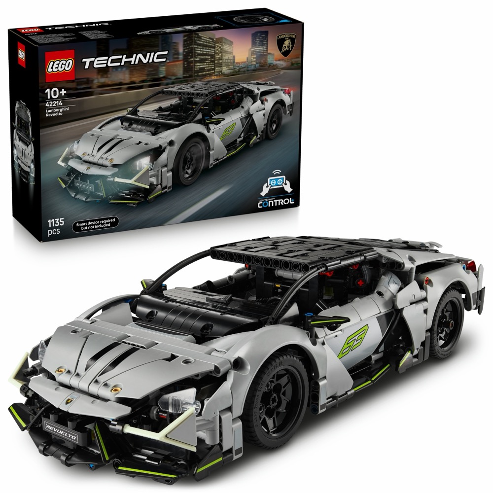 Zestaw klocków LEGO Technic 42214 Supersamochód Lamborghini Revuelto — oryginalny zestaw klocków LEGO