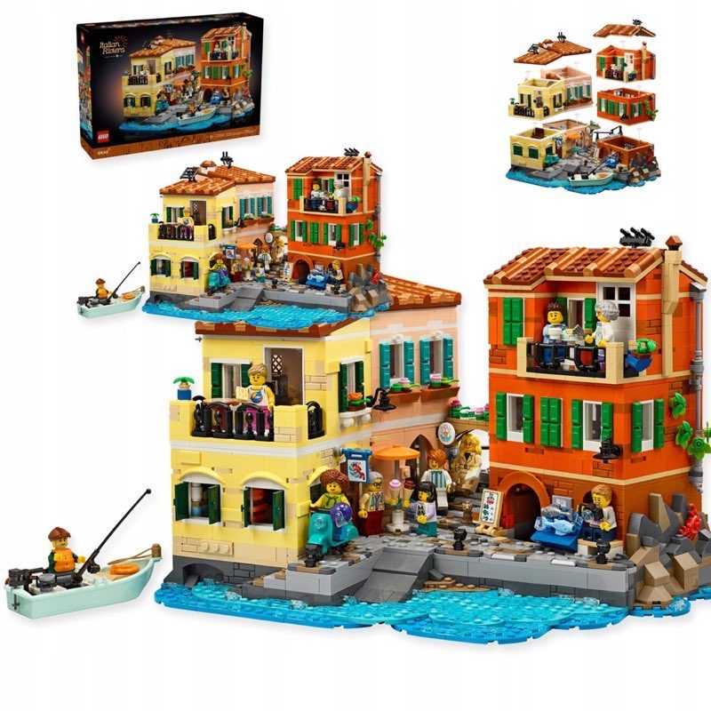 Zestaw konstrukcyjny LEGO ideas włoska riwiera 3251 elementów — oryginalny zestaw klocków LEGO